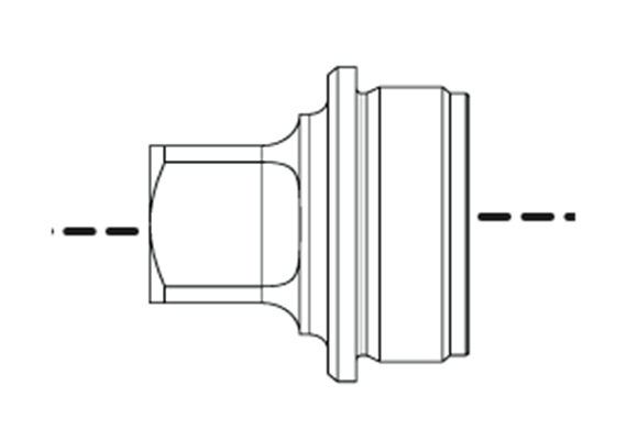 Brügger & Thomet HUB Adapter B&T DM Direct Mount 1/2"-28 für PRINT-X Schalldämpfer