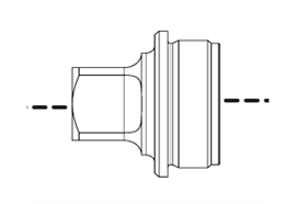 Brügger & Thomet HUB Adapter B&T DM Direct Mount 1/2"-28 für PRINT-X Schalldämpfer