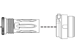 Brügger & Thomet HUB Adapter B&T QDM MARS QD für PRINT-X Schalldämpfer