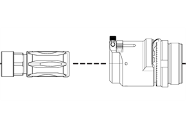 Brügger & Thomet HUB Adapter B&T QDN Titan QD Nato Birdcage für PRINT-X Schalldämpfer