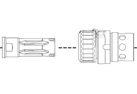 Brügger & Thomet HUB Adapter B&T QDR QD ROTEX IIA für PRINT-X Schalldämpfer