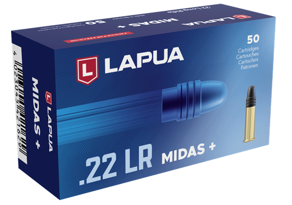 Lapua KK-Patrone .22lr, Midas+ 50 SCHUSS