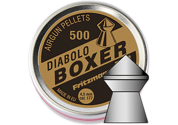 Luftgewehrmunition Diabolo Boxer 4.5mm 500 Stk. Dose