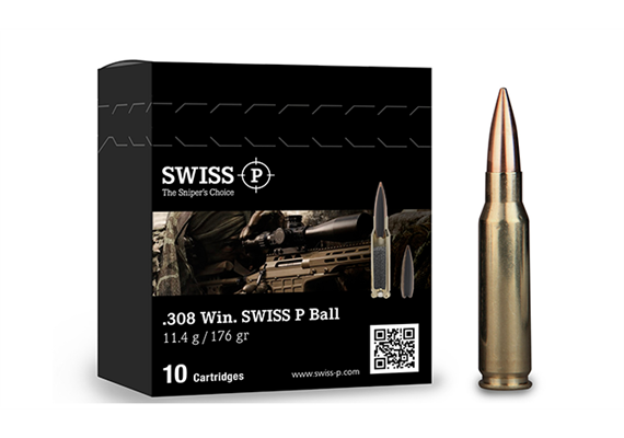 Patrone SWISS P .308 Win STYX Action 10.8g / 167gr 10 Schuss