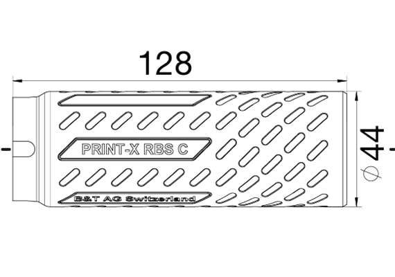 Schalldämpfer B&T Brügger & Thomet PRINT-X RBS Compact 5.56mm Inconel 718