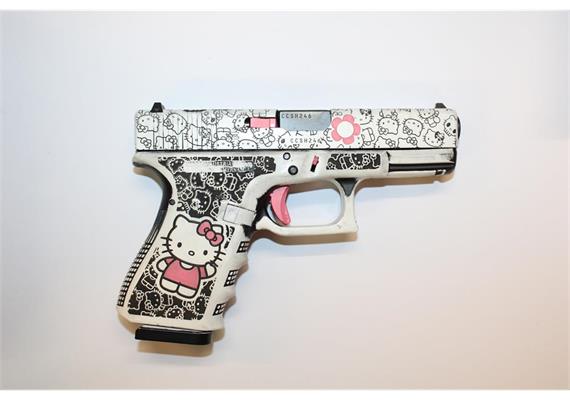 Pistole Glock 19 Gen3 9mm Custom Hello Kitty