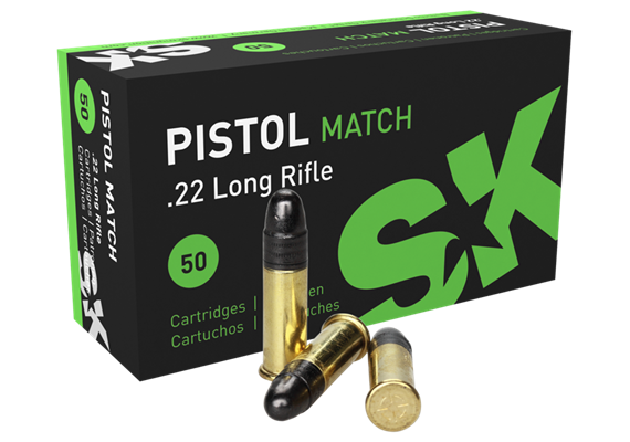 SK PISTOL MATCH .22LR 50 SCHUSS