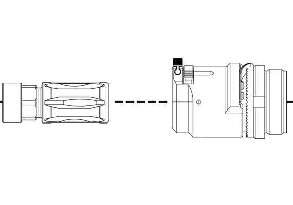 Brügger & Thomet HUB Adapter B&T QDN Titan QD Nato Birdcage für PRINT-X Schalldämpfer