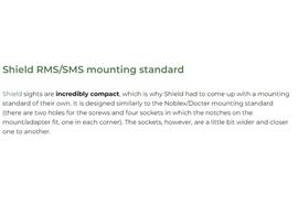 Footprint Opticcut Modifications of the Shield RMS/SMS