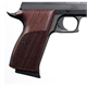 Griffschale Hogue Wood Grip SIG P210 American, Rosewood mit Fischhaut