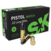 SK PISTOL MATCH .22LR 50 SCHUSS