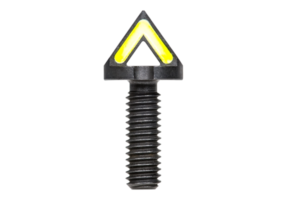 Blitzkrieg Components AR-15 Chevron Front Sight Post (Luminescent Green Stripe)