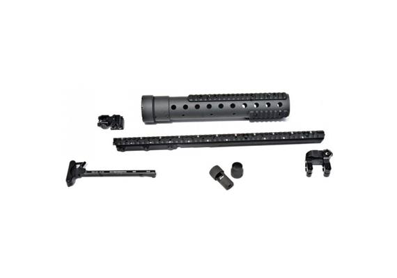 MK 12 Mod 0 GenIII DIY Kit w/PRI Rear sight & Straight rail, Black Finish