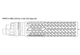 Schalldämpfer Brügger & Thomet PRINT-X RBS 5.56mm / STGW90 / PE90 Inconel 718