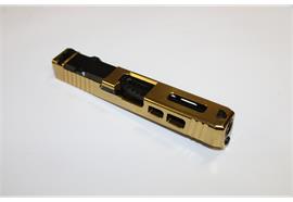 Schlitten zu Glock 19 Gen 3 Complete Slide Fireball, Eight Straight in Gold Clint Corbin